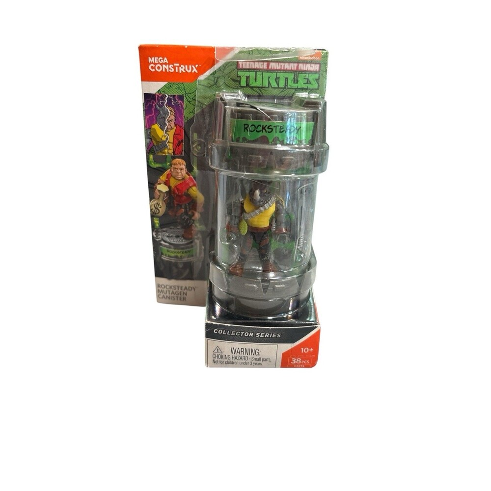 New Mega Construx: Rocksteady Mutagen Canister TMNT Collectors Series